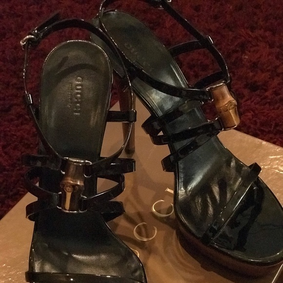 Gucci Bamboo Accented Cage Sandals